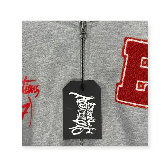 Limited Edition: new Eternal Ambitions ↯ Patch Work Hoodie ↯ Sweatshirt Grey ↯ L - Picture 13 of 16